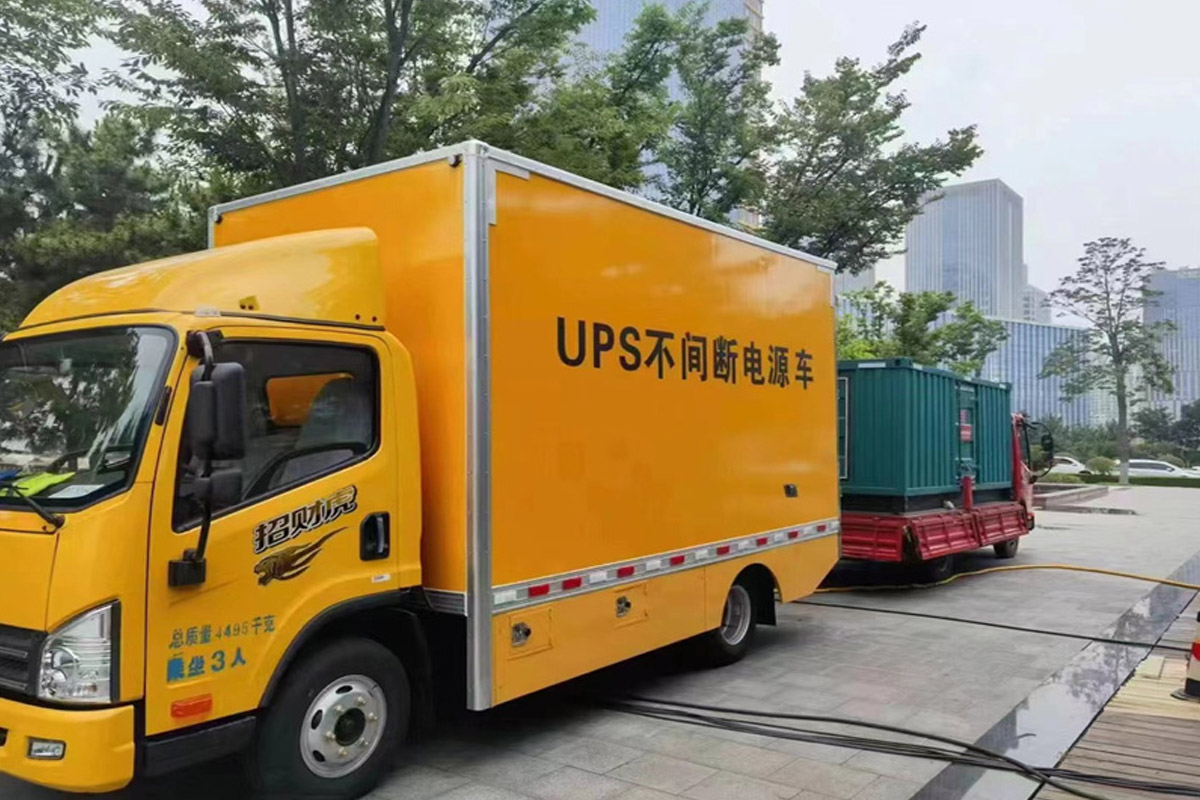 象山发电机租赁施工现场