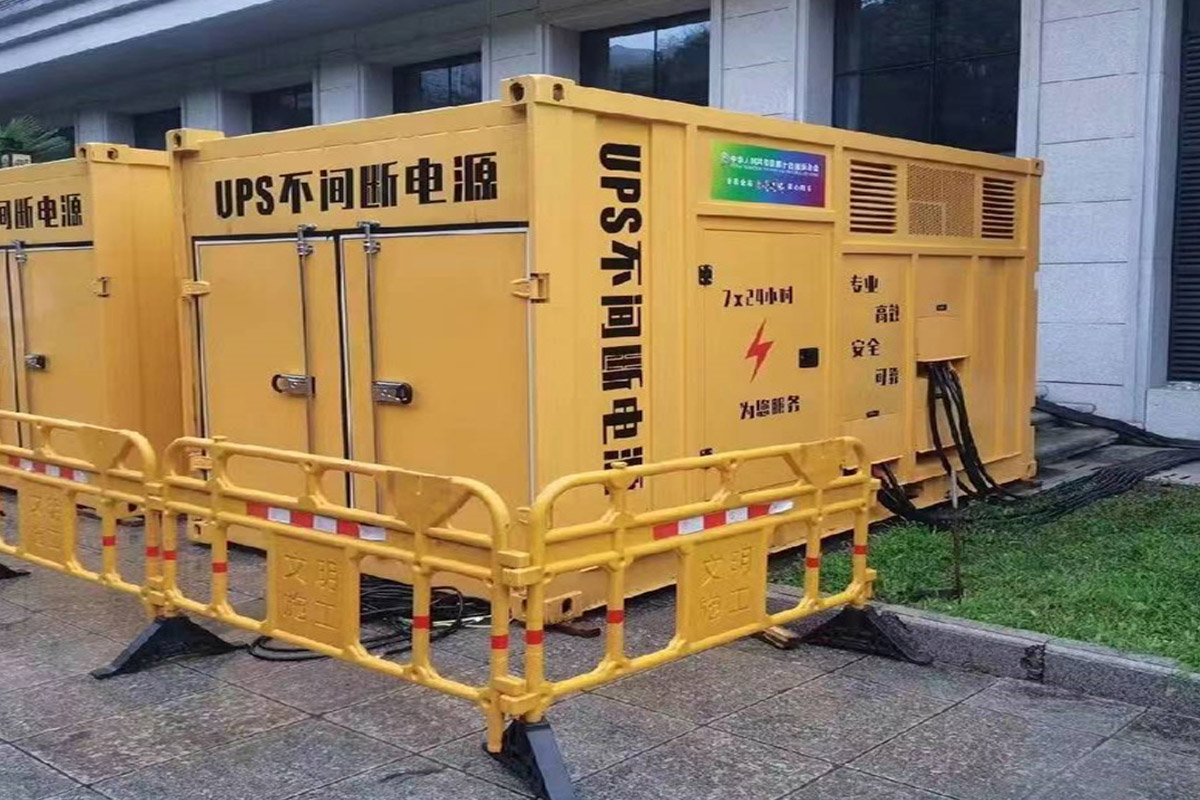 象山发电机租赁施工现场