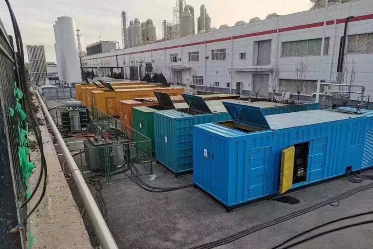 象山发电机租赁施工现场